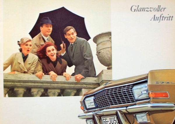 Opel Admiral Modelprogram 1964 Carbrochure (8220)